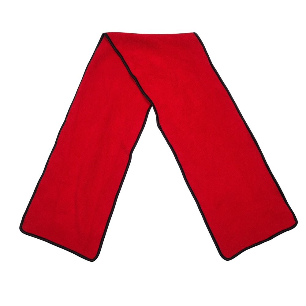 Eddie Bauer Scarf Unisex OS Fleece Red Solid